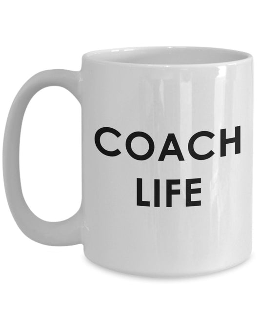 Coach Life Tasse – Funny Tee Hot Cocoa Kaffeetasse – Neuheit Geburtstag Weihnachten Jahrestag Gag Geschenke Idee