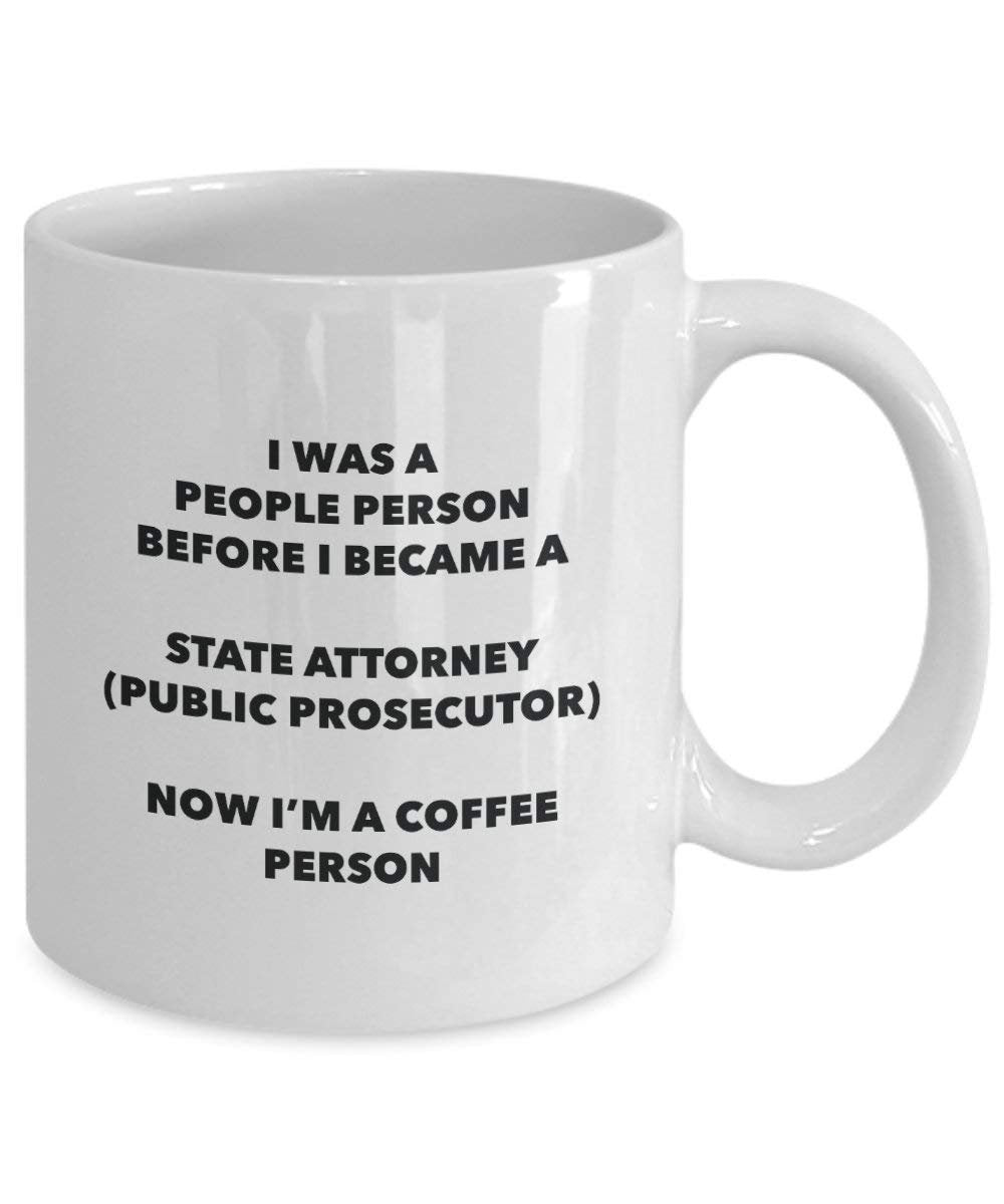 State Attorney (Staatsanwalt) Kaffee Person Tasse – Funny Tee Kakao-Tasse – Geburtstag Weihnachten Kaffee Lover Cute Gag Geschenke Idee 11oz weiß