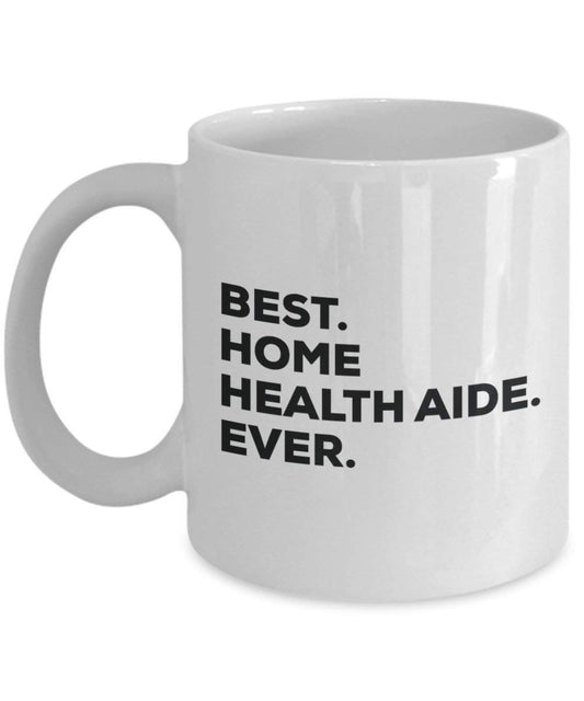Best Home Health Aide Ever mug – Funny Coffee Cup – Thank You Appreciation idee regalo per Natale festa di compleanno unico 11oz Infradito colorati estivi, con finte perline