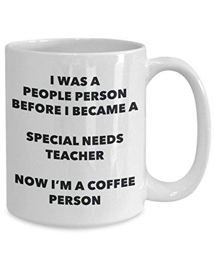 besonderen Bedürfnissen Lehrer Kaffee Person Tasse – Funny Tee Kakao-Tasse – Geburtstag Weihnachten Kaffee Lover Cute Gag Geschenke Idee