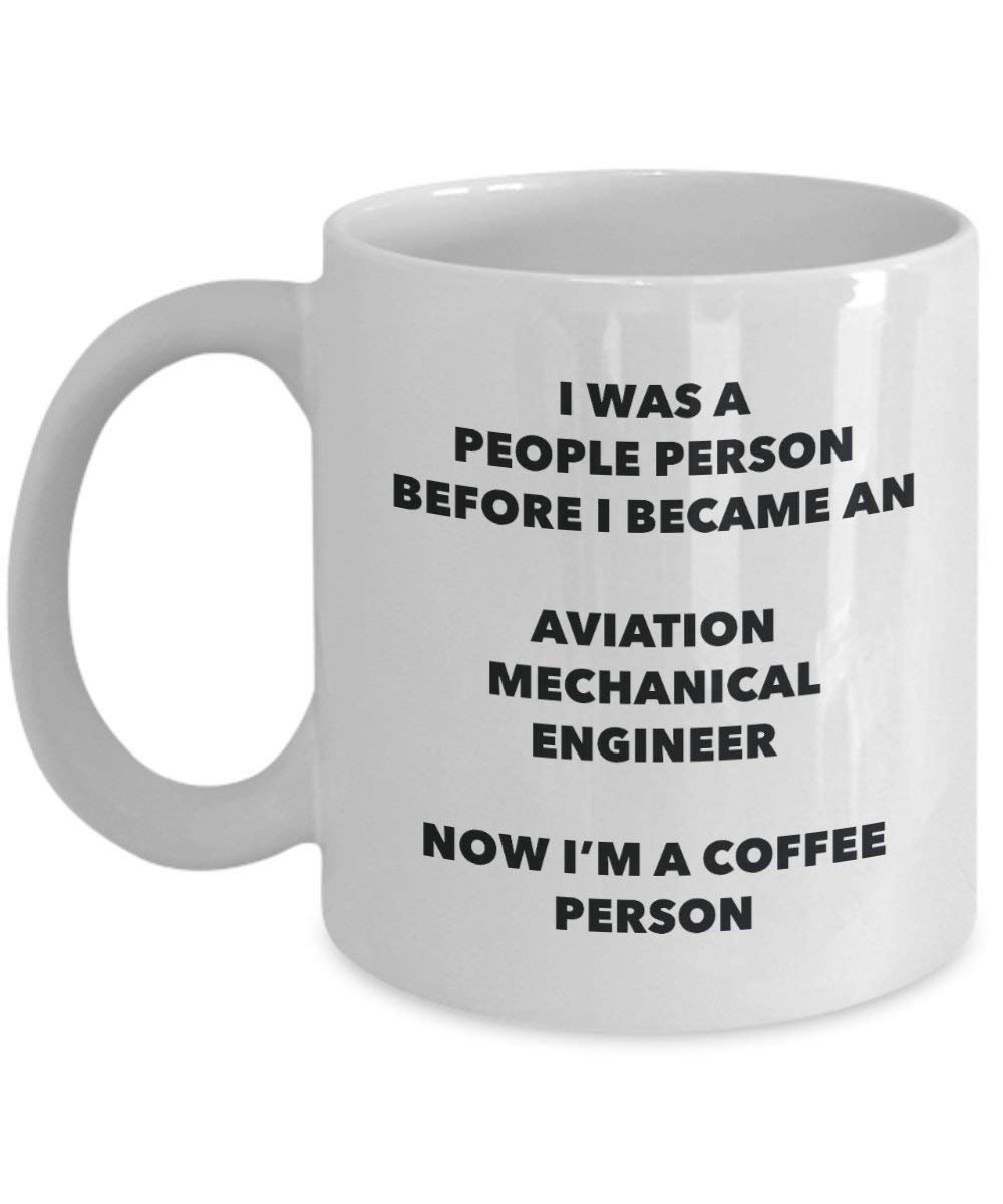 L'aviation ingénieur mécanique personne à café Mug Tasse à thé de cacao – rigolo – Anniversaire de Noël amateur de café mignon Gag Gifts Idée 11oz blanc