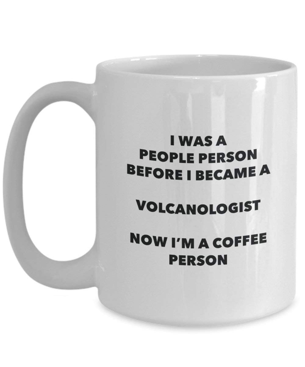 Volcanologist Coffee Person Mug - Funny Tea Cocoa Cup - Birthday Christmas Coffee Lover Cute Gag Gifts Idea