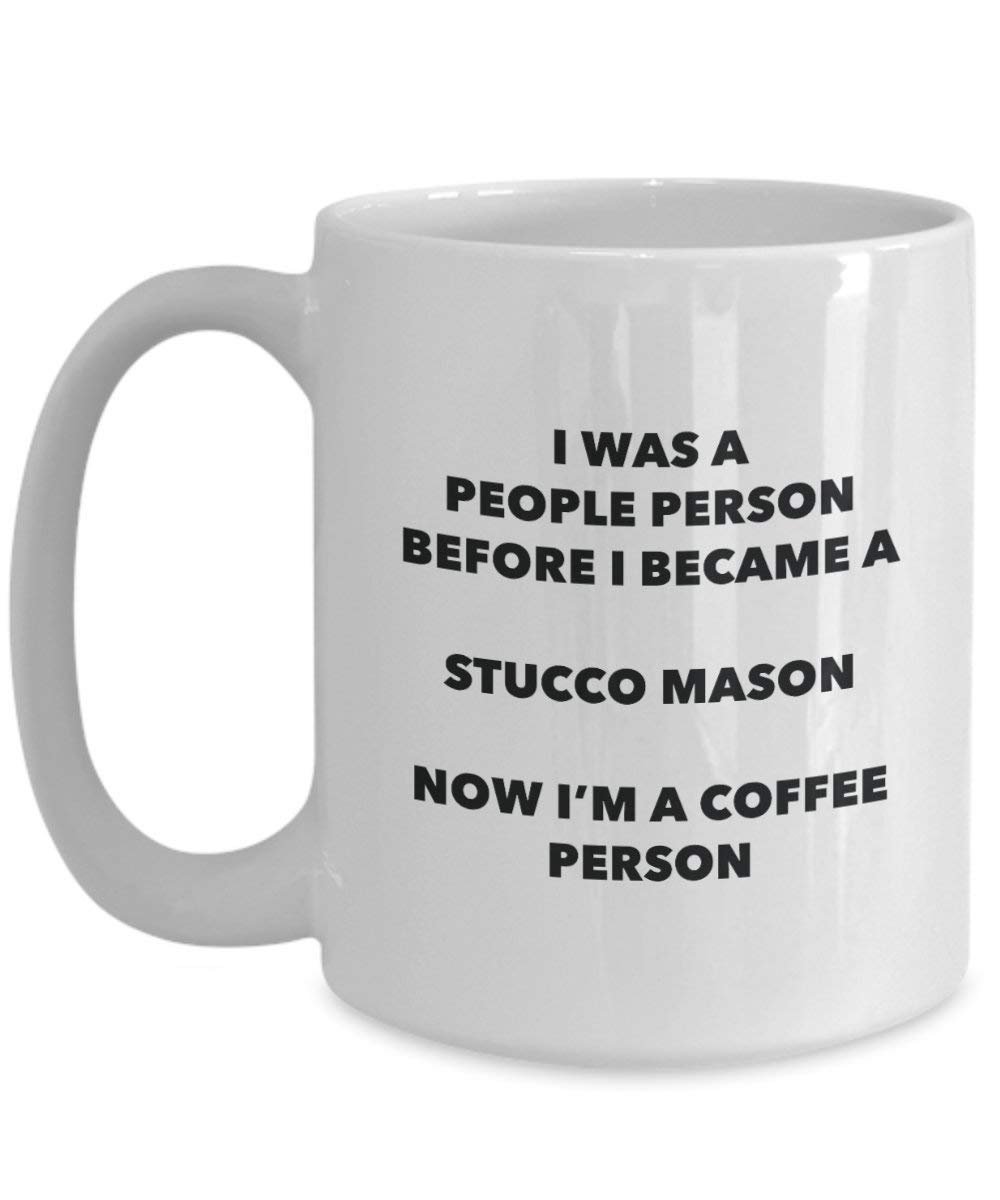 Stucco Mason Coffee Person Mug - Funny Tea Cocoa Cup - Birthday Christmas Coffee Lover Cute Gag Gifts Idea