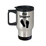 Foot Whisperer Travel Mug - Funny Tea Hot Cocoa Coffee Insulated Tumbler - Novelty Birthday Christmas Gag Gifts Idea