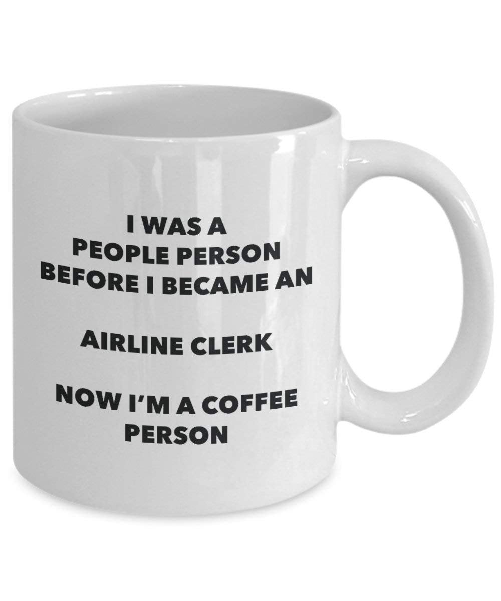 airline Clerk Kaffee Person Tasse – Funny Tee Kakao-Tasse – Geburtstag Weihnachten Kaffee Lover Cute Gag Geschenke Idee