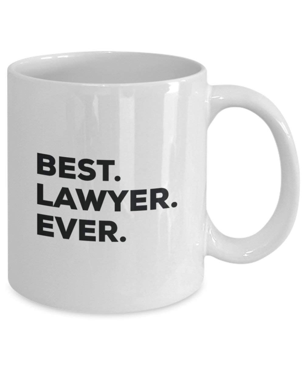 Best Lawyer Ever mug – Funny Coffee Cup – Thank You Appreciation idee regalo per Natale festa di compleanno unico 11oz Infradito colorati estivi, con finte perline