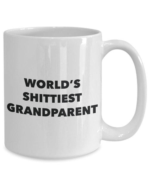 Grandparent Mug - Coffee Cup - World's Shittiest Grandparent - Grandparent Gifts - Funny Novelty Birthday Present Idea