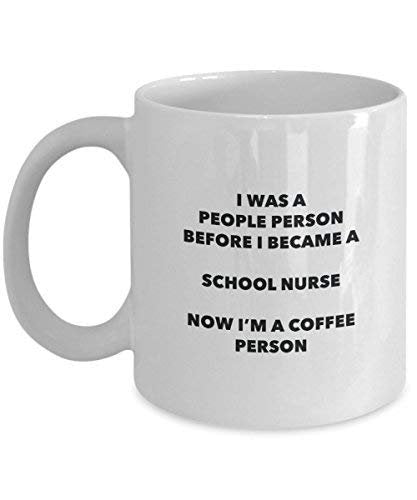 Schule nursecoffee Person Tasse – Funny Tee Kakao-Tasse – Geburtstag Weihnachten Kaffee Lover Cute Gag Geschenke Idee