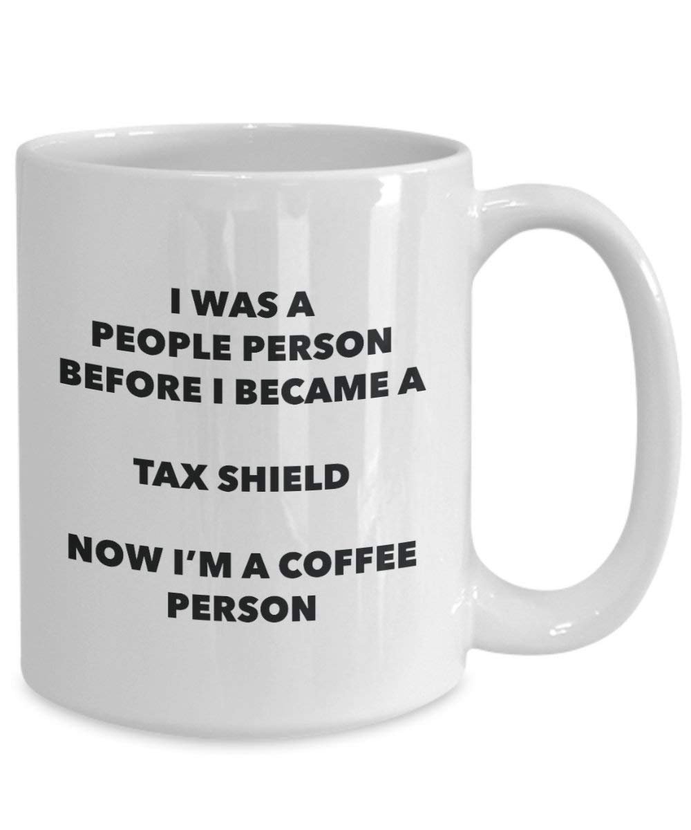 Tax Shield Kaffee Person Tasse – Funny Tee Kakao-Tasse – Geburtstag Weihnachten Kaffee Lover Cute Gag Geschenke Idee