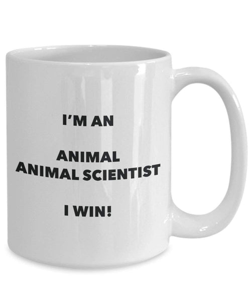 Animal Scientifique Mug – Je suis un Animal Scientifique I Win. – Funny Tasse à café – Fantaisie anniversaire Idée de Gag cadeaux de Noël 11oz blanc