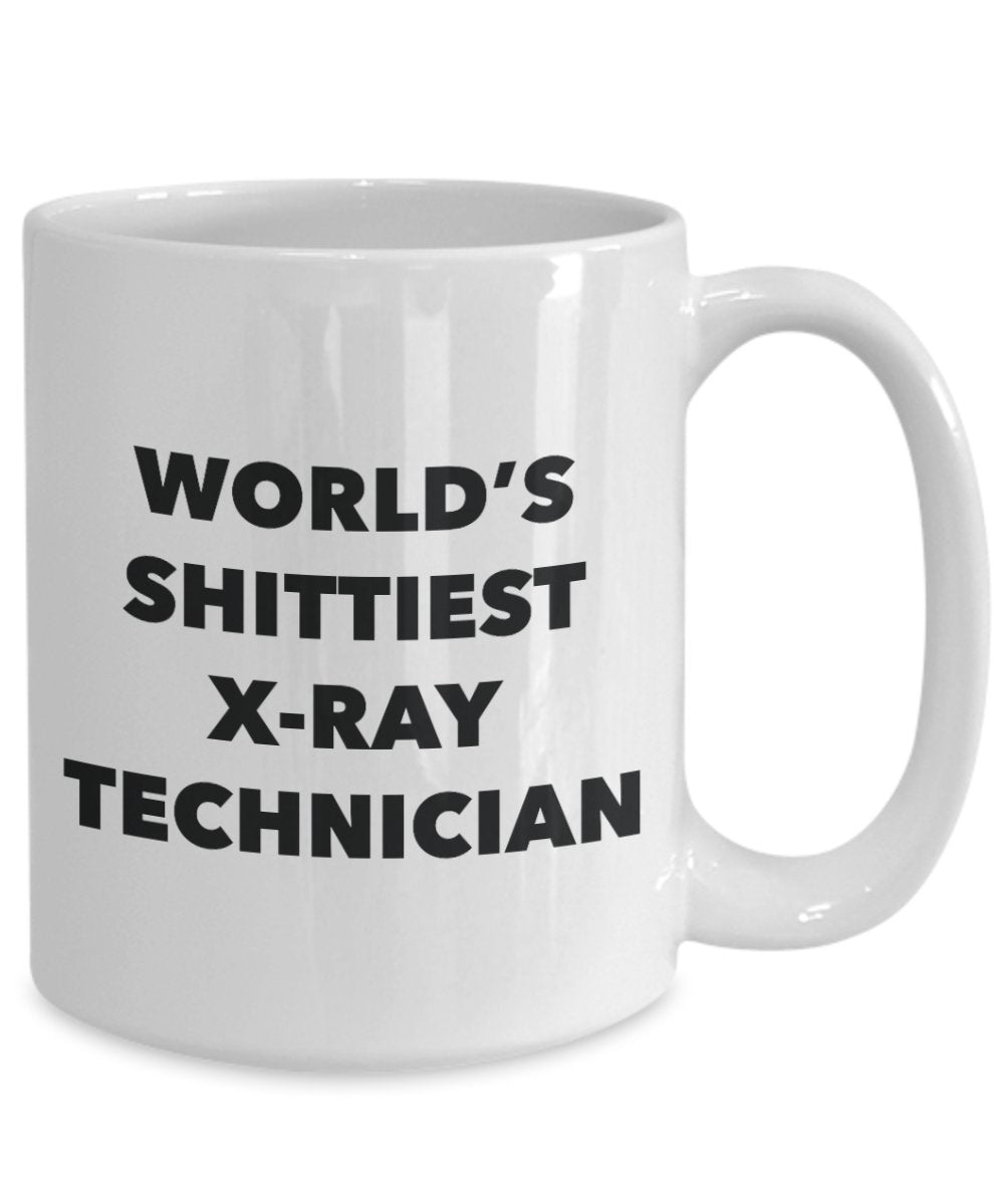 X-ray Technician Coffee Mug - World's Shittiest X-ray Technician - Gifts for X-ray Technician - Funny Novelty Birthday Present Idea