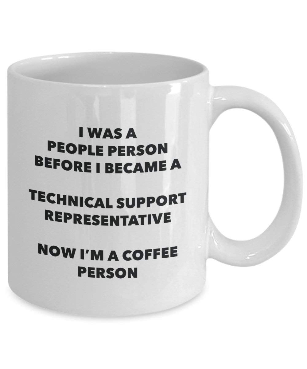 Supporto tecnico rappresentante cacao persona – Tazza da tè caffè tazza – Birthday Christmas Coffee Lover cute GAG regalo idea 15oz Infradito colorati estivi, con finte perline