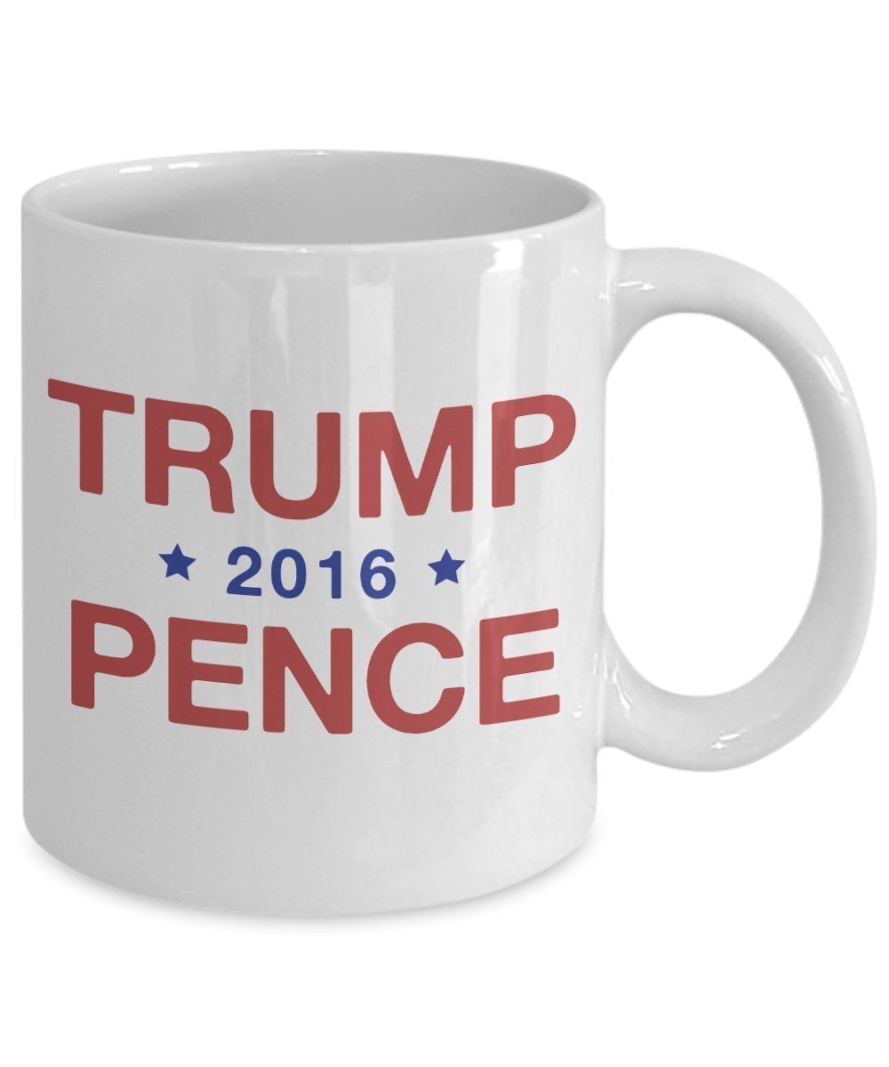 Trump Pence Mug - Funny Tea Hot Cocoa Coffee Cup - Novelty Birthday Christmas Anniversary Gag Gifts Idea