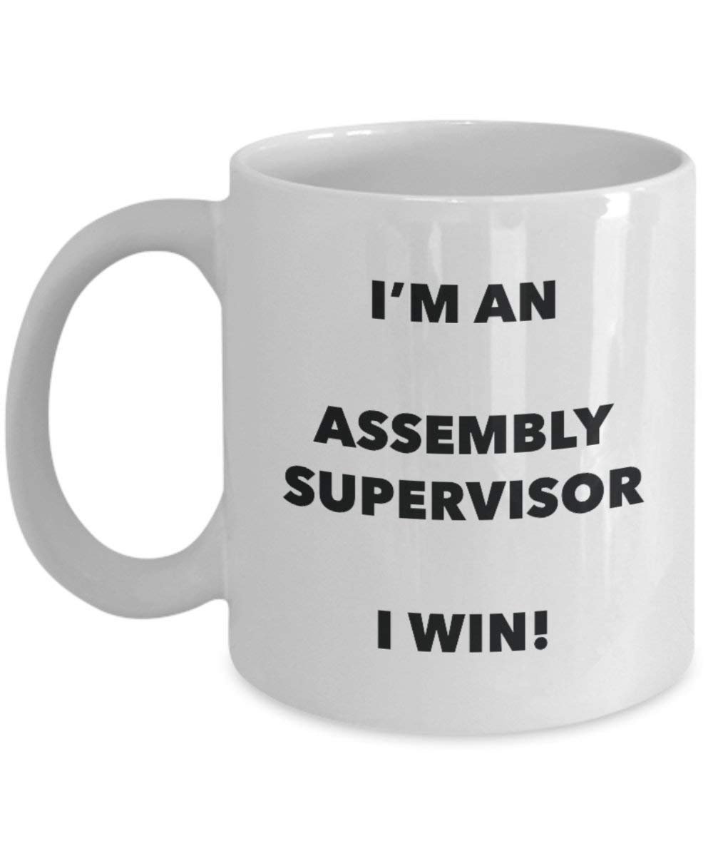 Montage Supervisor Tasse – Ich bin ein Montage Supervisor I Win. – Funny Kaffee Tasse – Geburtstag Weihnachten Gag Geschenke Idee