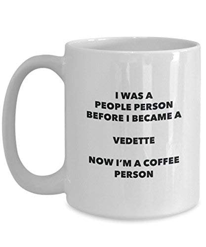 Vedette Coffee Person Mug - Funny Tea Cocoa Cup - Birthday Christmas Coffee Lover Cute Gag Gifts Idea