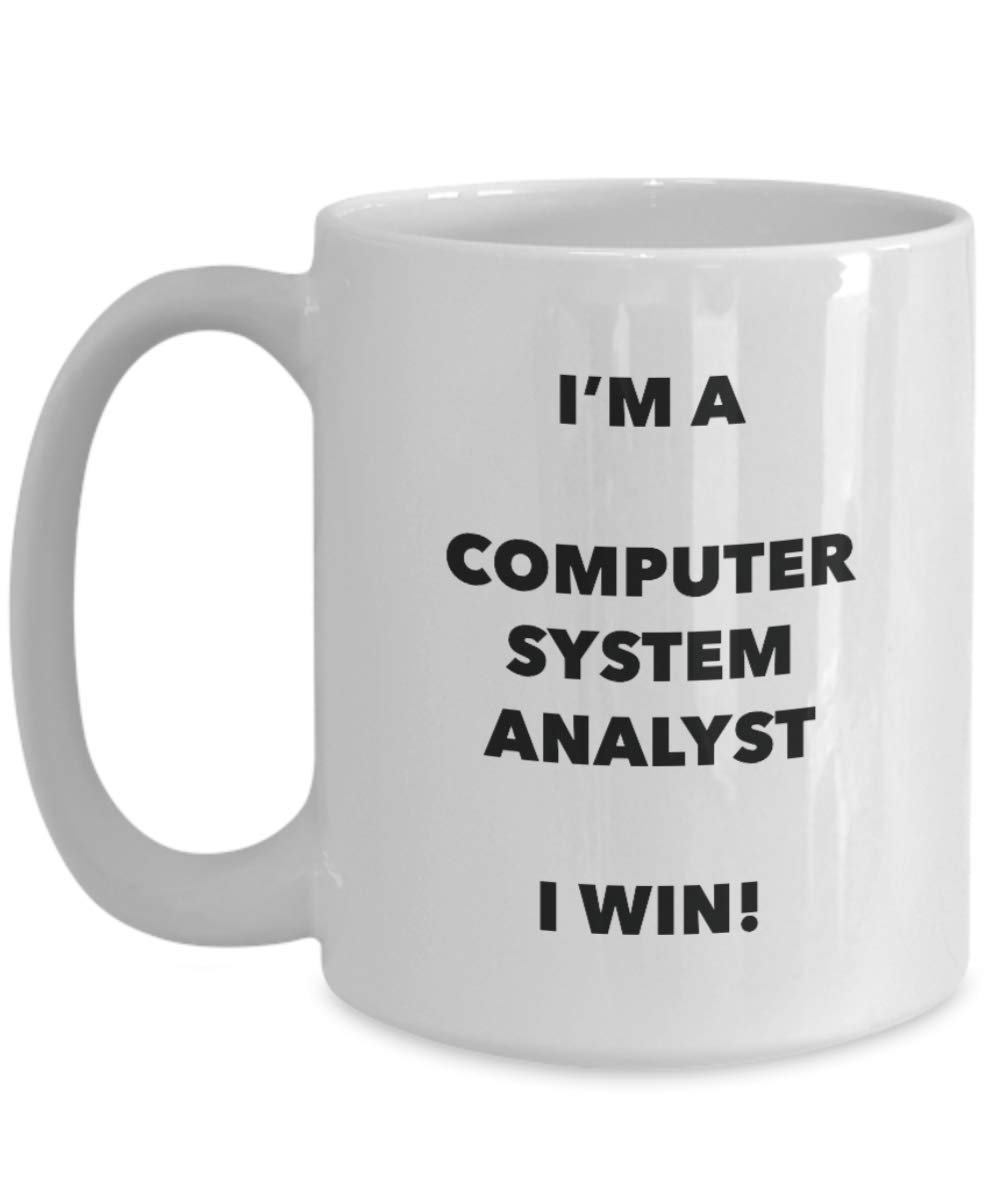 Sono un sistema computerizzato Analyst tazza i Win. – Funny Coffee Cup – novelty Birthday Christmas GAG regalo idea 15oz Infradito colorati estivi, con finte perline