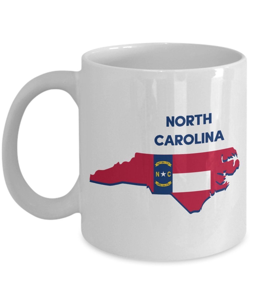 North Carolina Tasse – Lustige Teetasse für heiße Kakao-Kaffeetasse – Neuheit Geburtstag Weihnachten Jahrestag Gag Geschenkidee