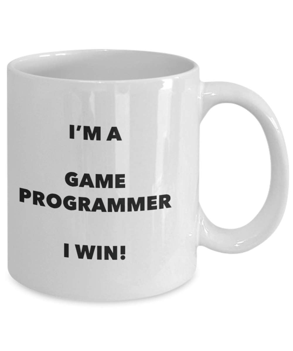 I'm a Game Programmer Mug I win - Funny Coffee Cup - Novelty Birthday Christmas Gag Gifts Idea