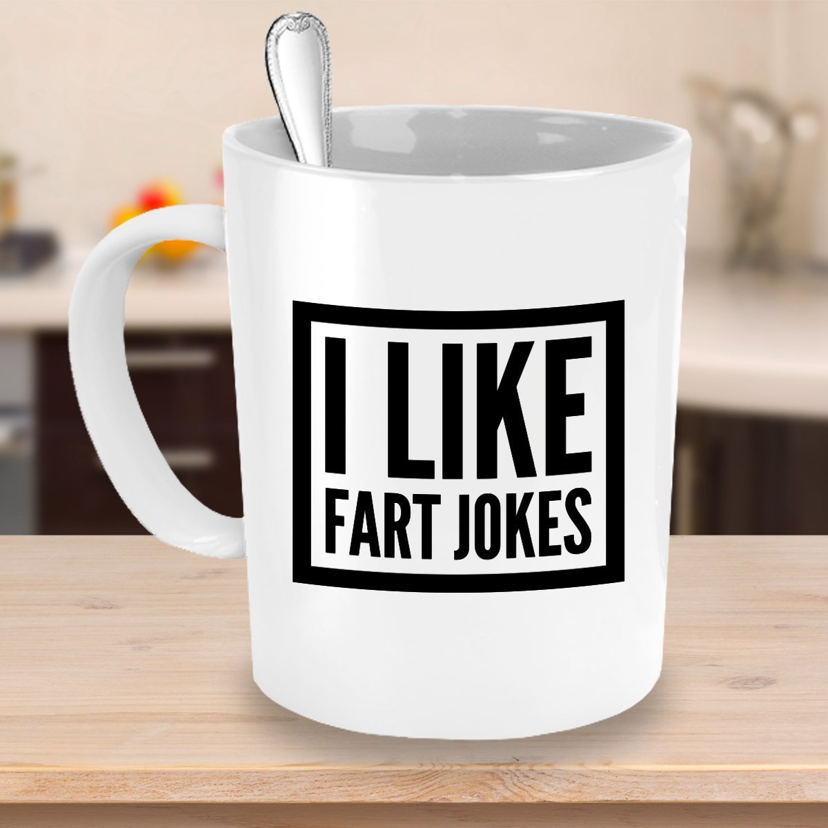 Funny Jokes Coffee Mug - I Like Fart Jokes - Unique ceramic Gifts Items - Funny Gift Idea by SpreadPassion