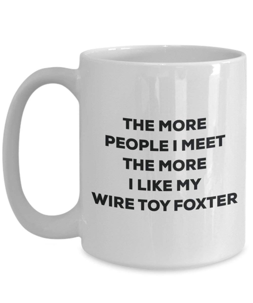 The more people i meet the more i Like My filo giocattolo Foxter mug – Funny Coffee Cup – Christmas Dog Lover cute GAG regalo idea 11oz Infradito colorati estivi, con finte perline