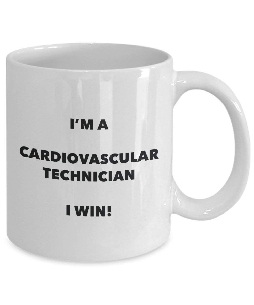 Cardiovascular Technician Mug - I'm a Cardiovascular Technician I win! - Funny Coffee Cup - Novelty Birthday Christmas Gag Gifts Idea