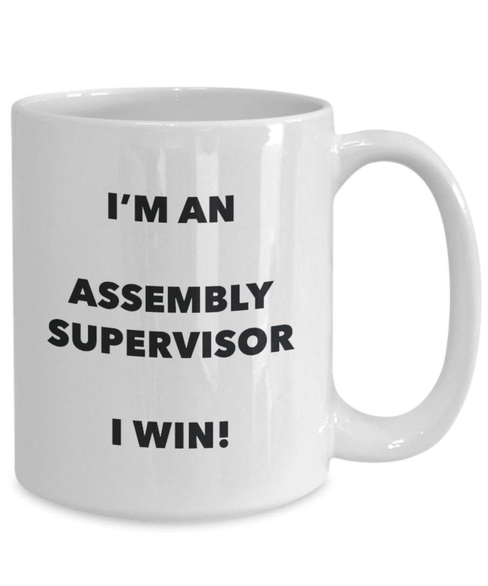 Montage Supervisor Tasse – Ich bin ein Montage Supervisor I Win. – Funny Kaffee Tasse – Geburtstag Weihnachten Gag Geschenke Idee