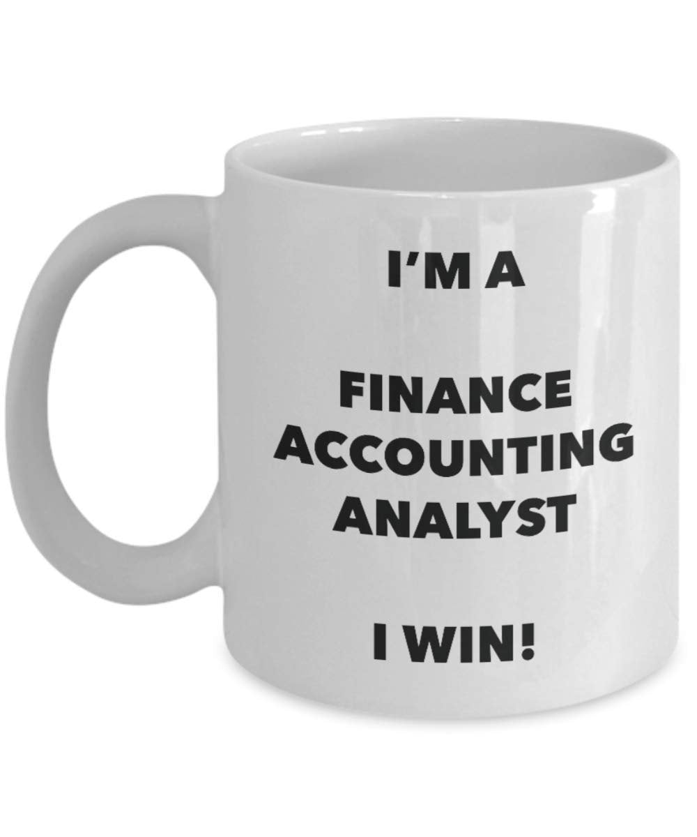 I' m A Finance contabile Analyst tazza i Win – Funny Coffee Cup – novelty Birthday Christmas GAG regalo idea 15oz Infradito colorati estivi, con finte perline