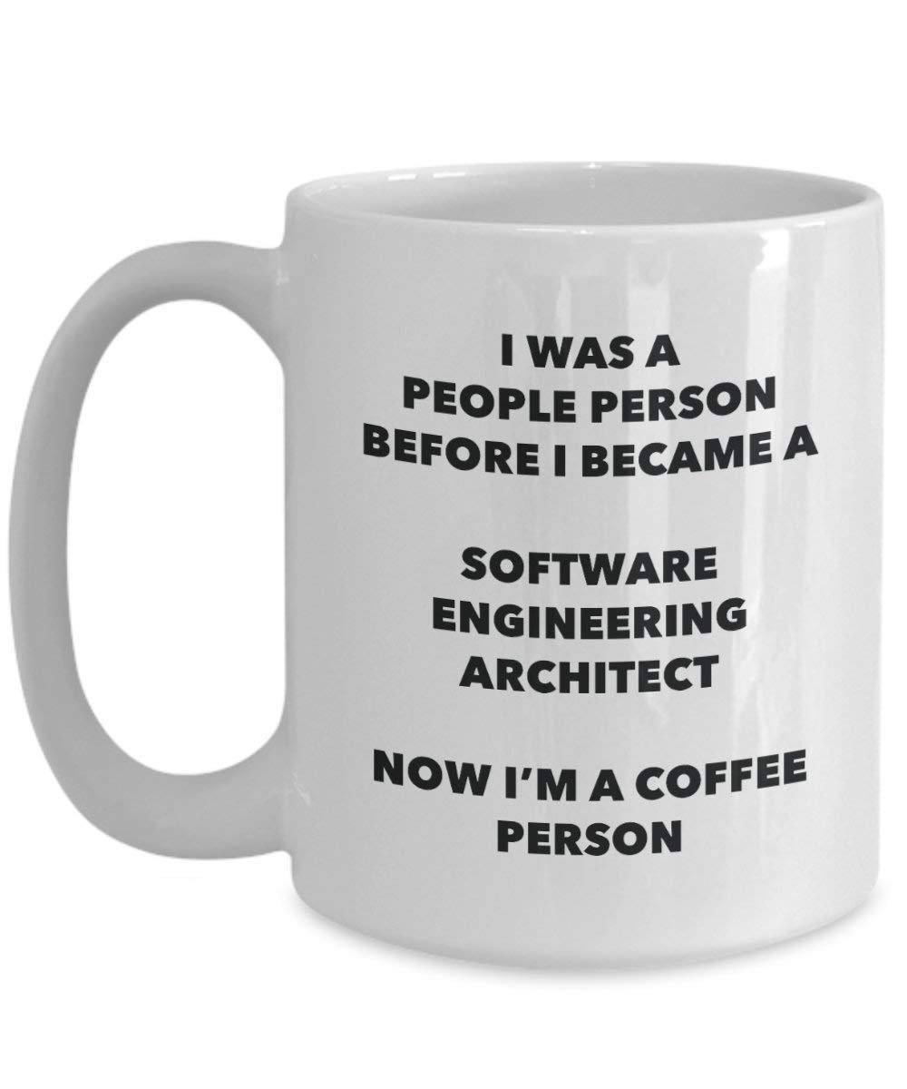 Software Engineering Architekt Kaffee Person Tasse – Funny Tee Kakao-Tasse – Geburtstag Weihnachten Kaffee Lover Cute Gag Geschenke Idee
