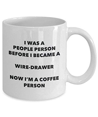Wire-Drawer Coffee Person Mug - Funny Tea Cocoa Cup - Birthday Christmas Coffee Lover Cute Gag Gifts Idea