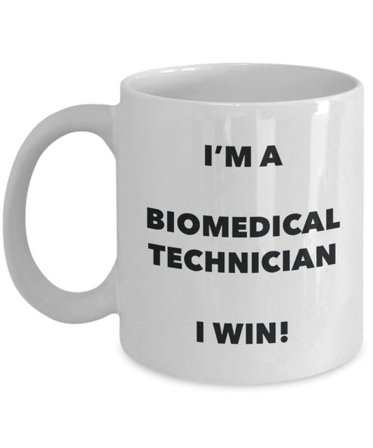 biomedizinischen Technician Tasse – I 'm a biomedizinischen Techniker I Win. – Funny Kaffeetasse – Neuheit Geburtstag Weihnachten Gag Geschenke Idee