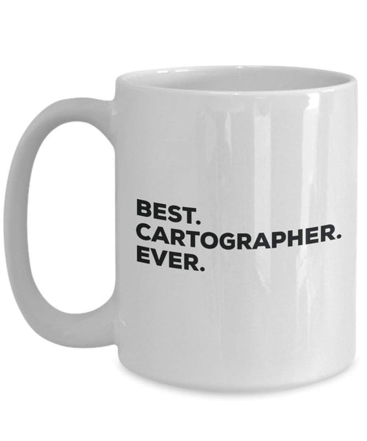 Best Cartographer Ever Tasse – Funny Coffee Cup – Thank You Anerkennung für Weihnachten Geburtstag Urlaub Einzigartiges Geschenk Ideen