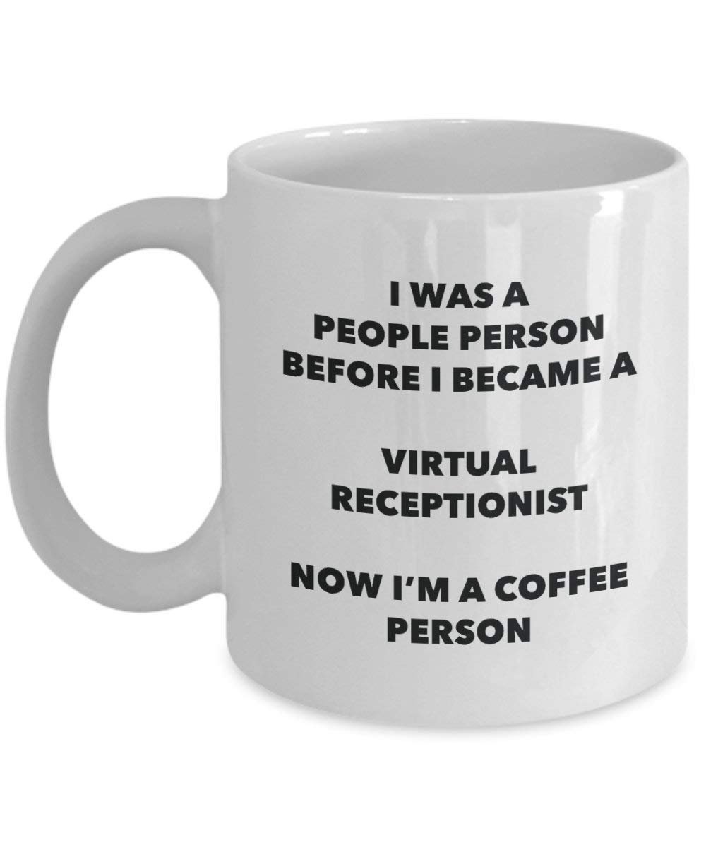 Virtual Receptionist Coffee Person Mug - Funny Tea Cocoa Cup - Birthday Christmas Coffee Lover Cute Gag Gifts Idea