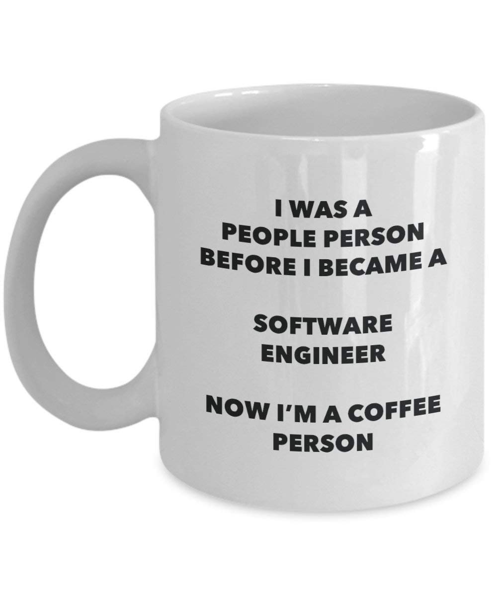 Software Engineer Kaffee Person Tasse – Funny Tee Kakao-Tasse – Geburtstag Weihnachten Kaffee Lover Cute Gag Geschenke Idee