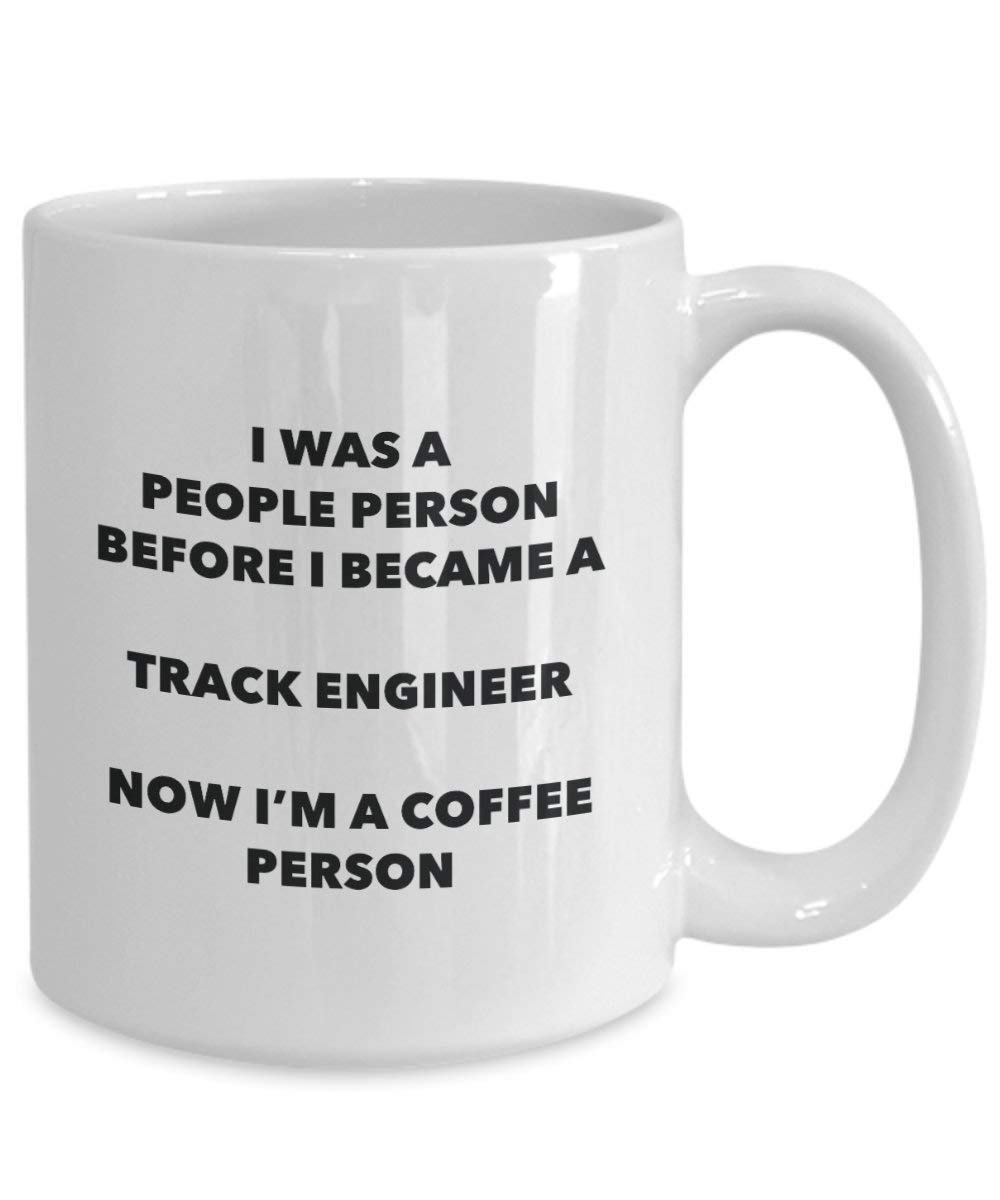 Track Engineer Coffee Person Mug - Funny Tea Cocoa Cup - Birthday Christmas Coffee Lover Cute Gag Gifts Idea
