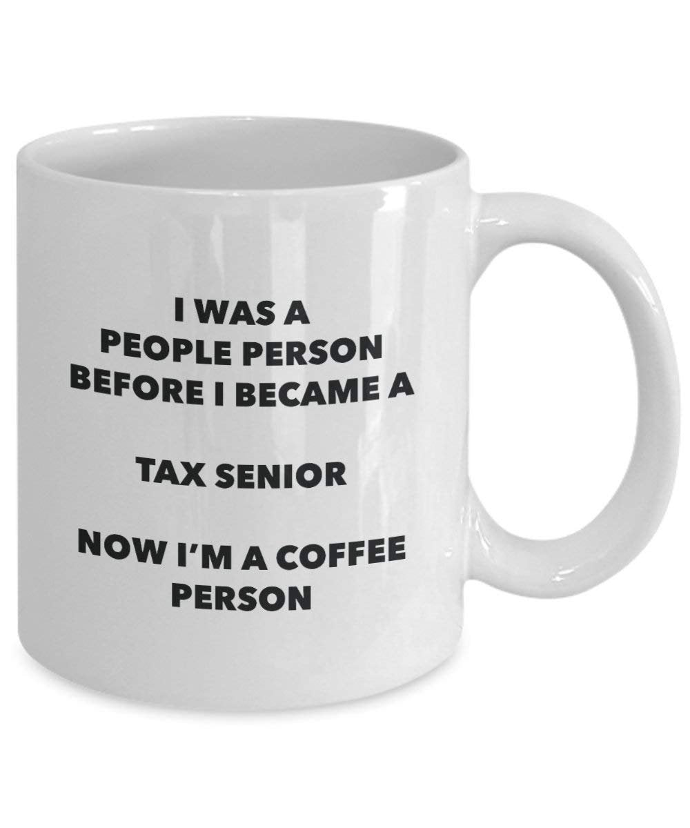 Tax Senior Coffee Person Mug - Funny Tea Cocoa Cup - Birthday Christmas Coffee Lover Cute Gag Gifts Idea