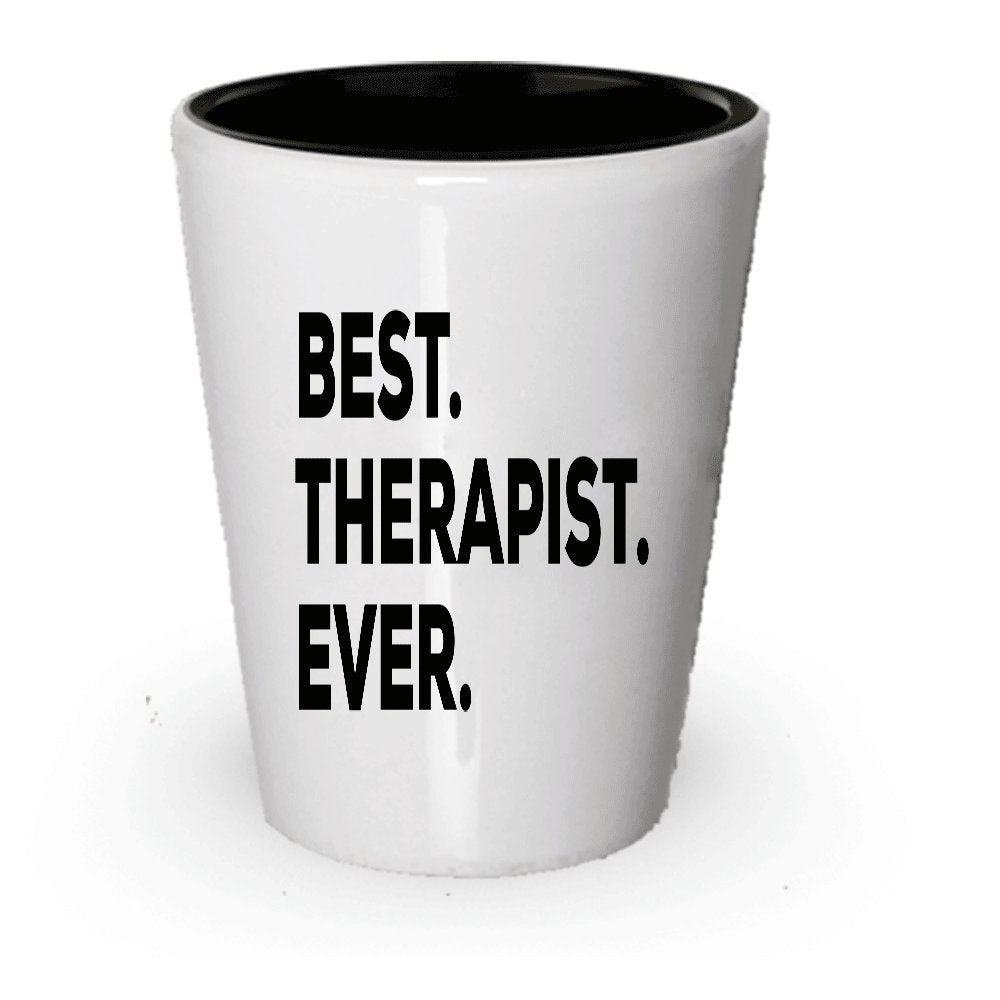 Therapeuten Shot Glas – Best Therapeut Ever – Funny Neuheit Geschenkidee für Therapeuten – Geburtstag Weihnachtsgeschenk (1)
