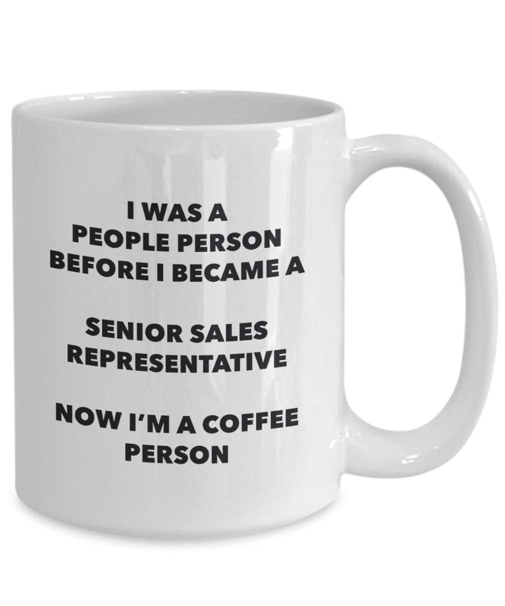 Senior vertriebsmitarbeiter Kaffee Person Tasse – Funny Tee Kakao-Tasse – Geburtstag Weihnachten Kaffee Lover Cute Gag Geschenke Idee