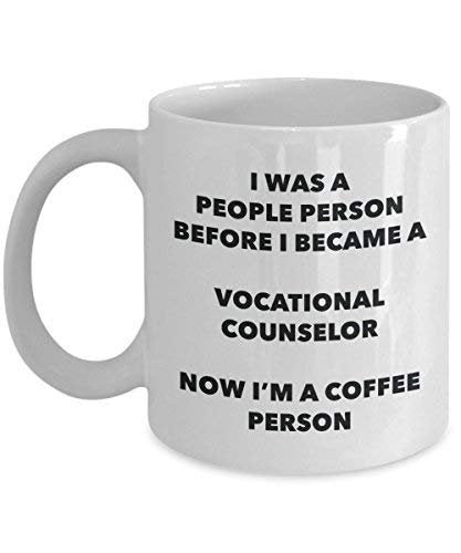 Vocational Counselor Coffee Person Mug - Funny Tea Cocoa Cup - Birthday Christmas Coffee Lover Cute Gag Gifts Idea