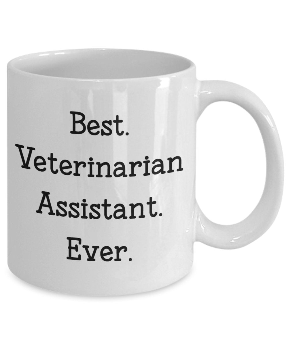 Veterinär-Assistenten-Geschenke, Tasse mit Aufschrift „Best Veterinarian Assistent“ – Lustiger Tee, heißer Kakao, Kaffeetasse – Neuheit Geburtstag Weihnachten Jahrestag Gag Geschenk