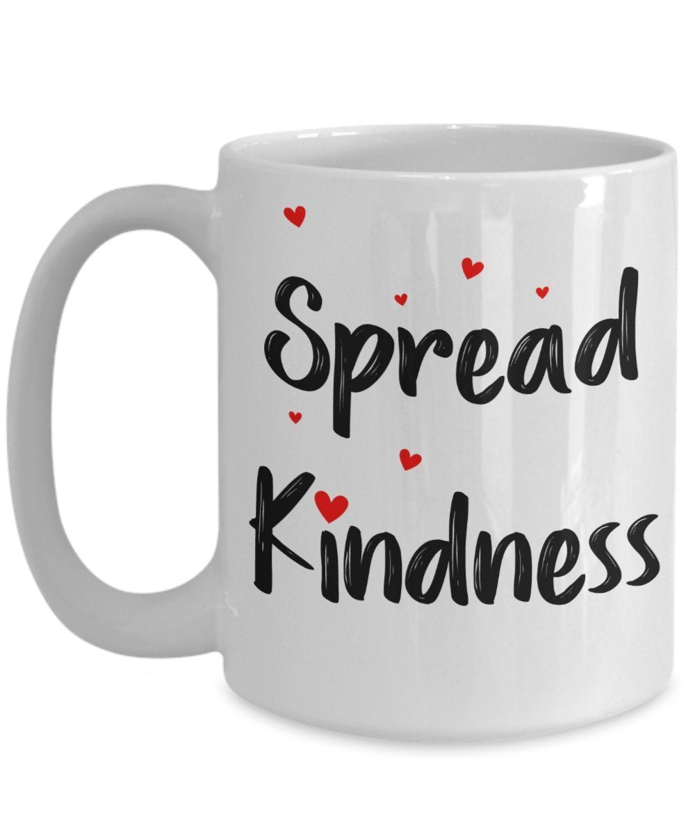 Spread Kindness Mug - Funny Tea Hot Cocoa Coffee Cup - Novelty Birthday Christmas Anniversary Gag Gifts Idea