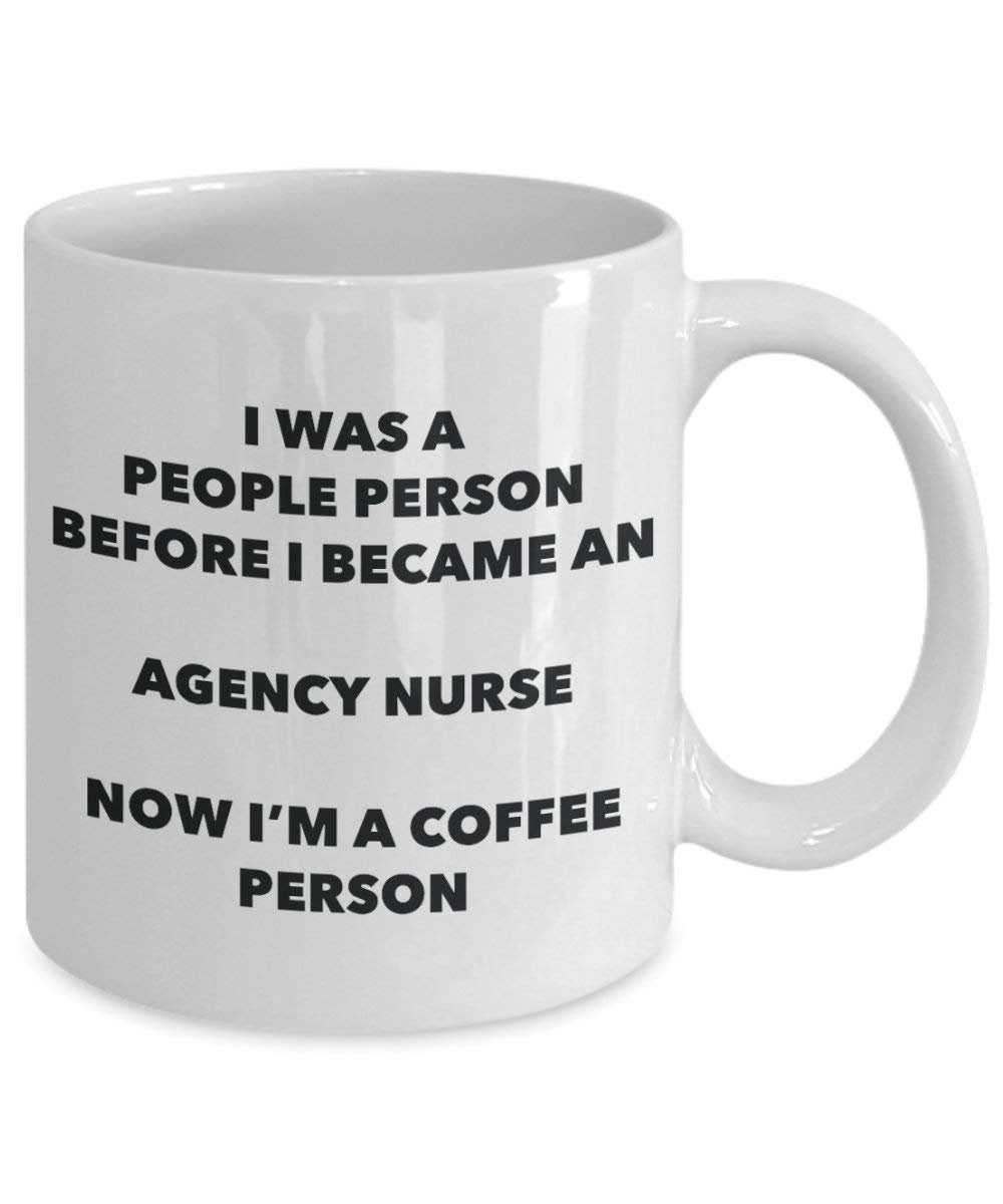 Agence infirmière personne à café Mug Tasse à thé de cacao – rigolo – Anniversaire de Noël amateur de café mignon Gag Gifts Idée 15oz blanc