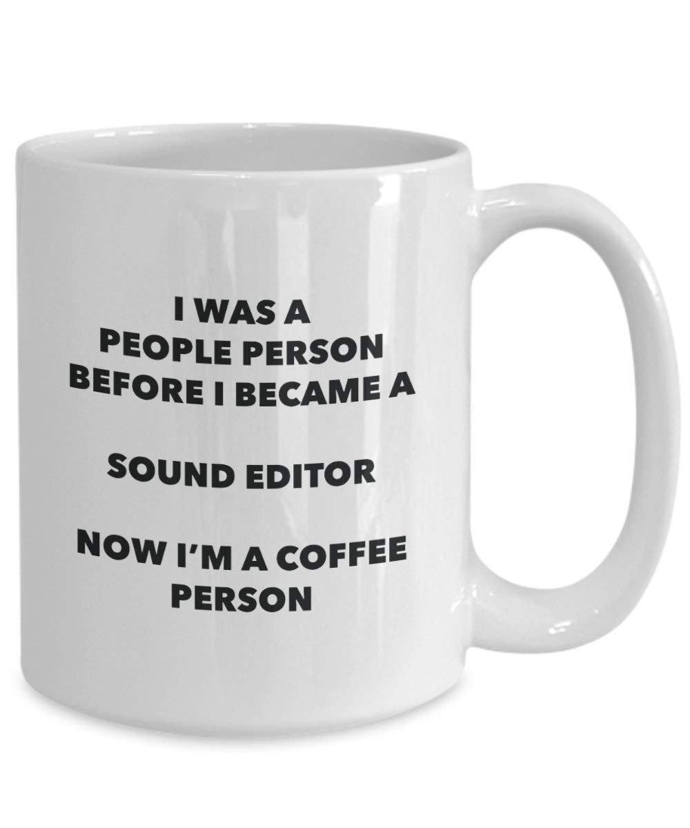 Sound Editor Coffee Person Mug - Funny Tea Cocoa Cup - Birthday Christmas Coffee Lover Cute Gag Gifts Idea