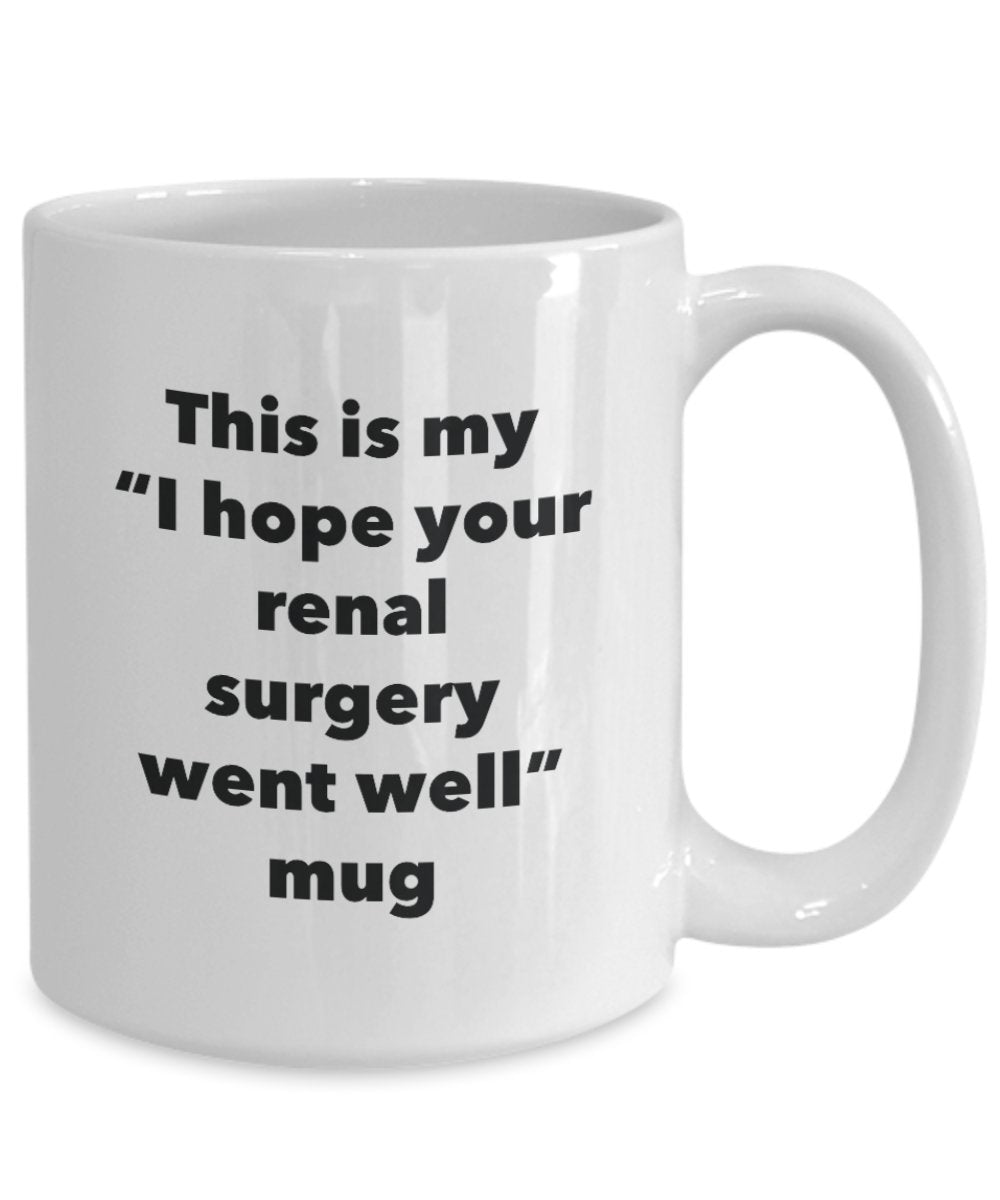 This is My "I Hope Your Renal Surgery Went Well" Mug - Funny Tea Hot Cocoa Coffee Cup - Novelty Birthday Christmas Anniversary Gag Gifts Idea