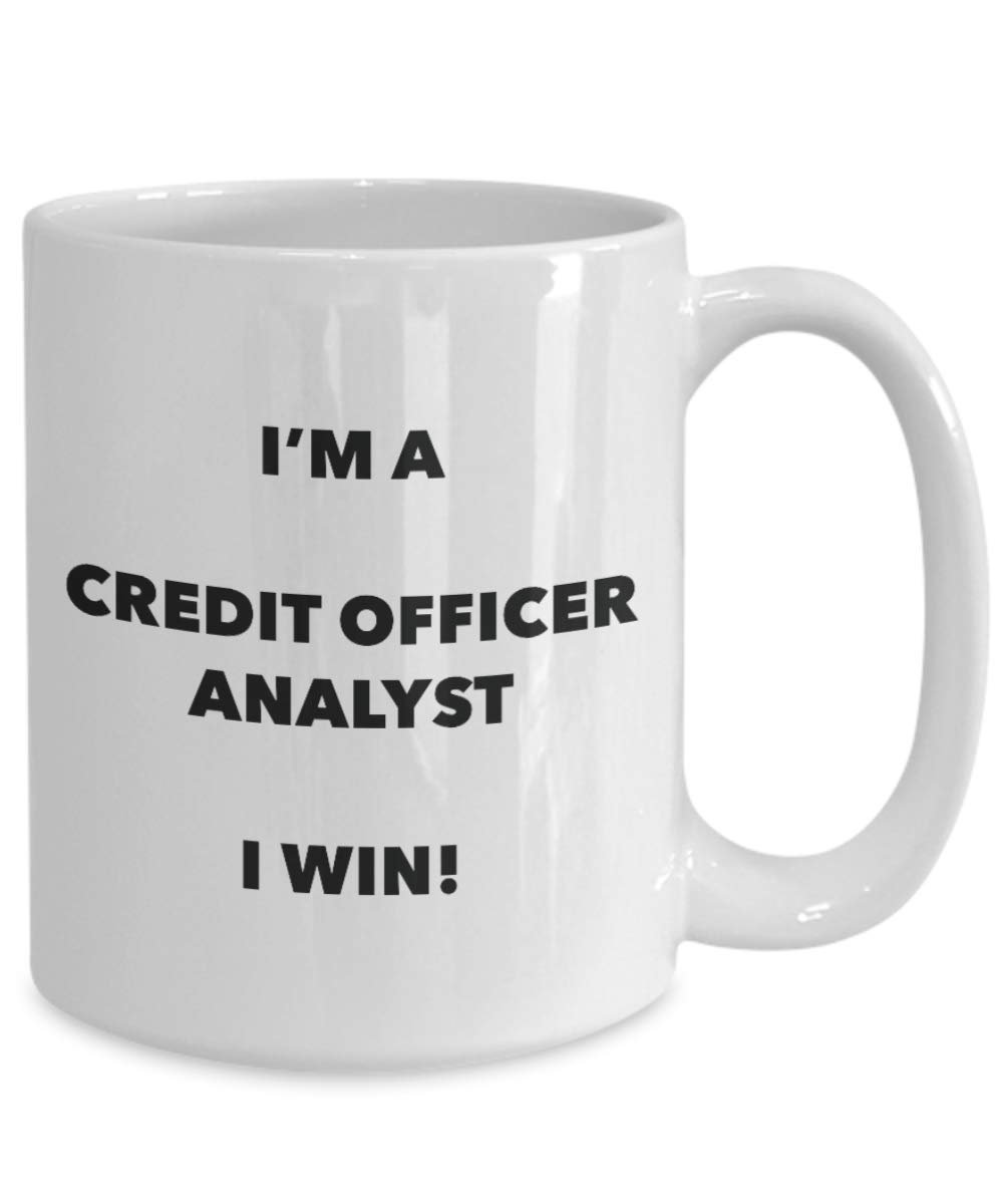 Ich bin ein EC Officer Analyst Tasse I Win. – Funny Kaffeetasse – Neuheit Geburtstag Weihnachten Gag Geschenke Idee