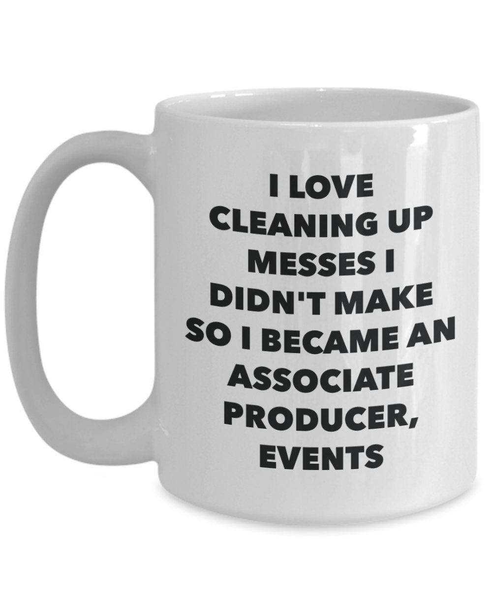 I Became an Associate Producer, Events Mug -Funny Tea Hot Cocoa Coffee Cup - Novelty Birthday Christmas Anniversary Gag Gifts Idea