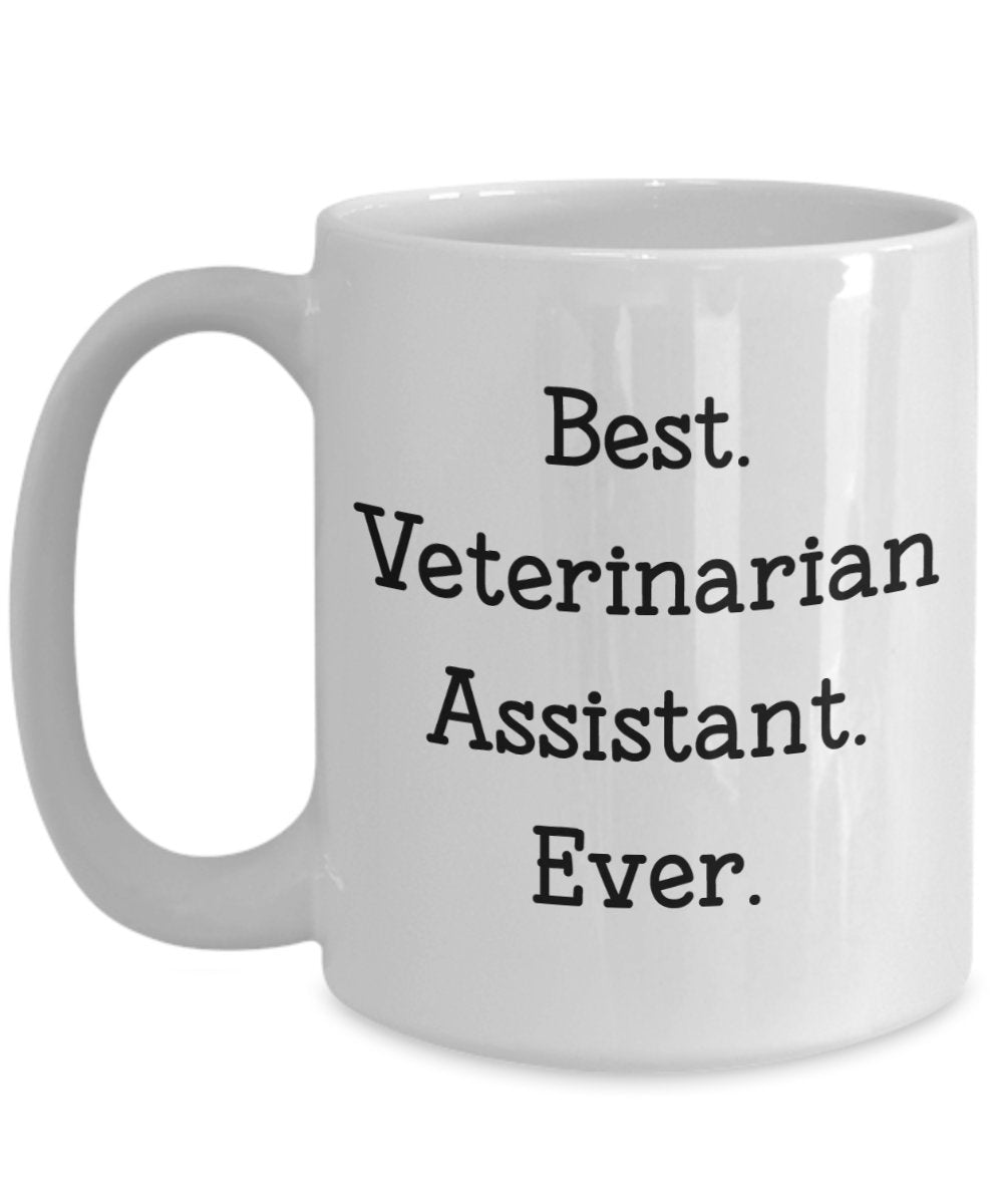 Veterinär-Assistenten-Geschenke, Tasse mit Aufschrift „Best Veterinarian Assistent“ – Lustiger Tee, heißer Kakao, Kaffeetasse – Neuheit Geburtstag Weihnachten Jahrestag Gag Geschenk