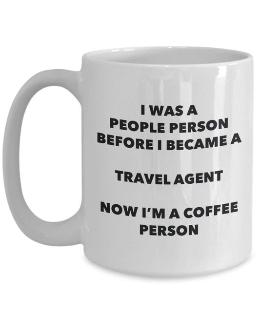Travel Agent Café personne Mug – Funny Tasse à thé de cacao – Anniversaire de Noël amateur de café mignon Gag Gifts Idée 15oz blanc