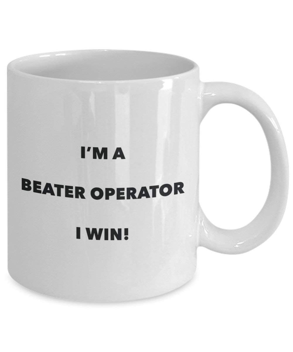 Schlägel Operator Tasse – I 'm a Schlägel Operator I Win. – Funny Kaffeetasse – Neuheit Geburtstag Weihnachten Gag Geschenke Idee 11oz weiß