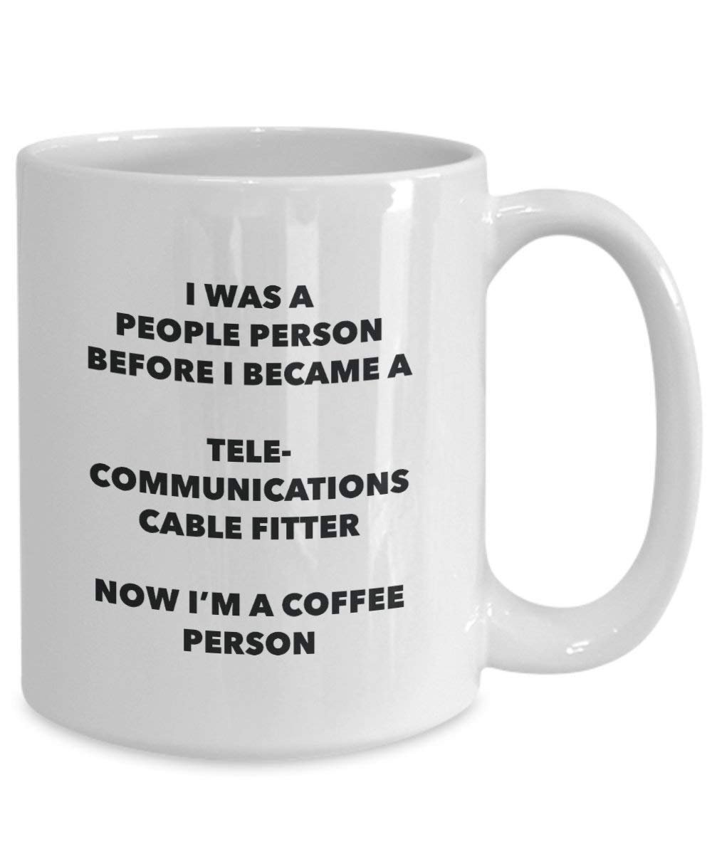 Telecommunications Cable Fitter Coffee Person Mug - Funny Tea Cocoa Cup - Birthday Christmas Coffee Lover Cute Gag Gifts Idea