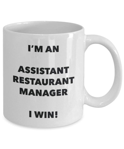 ASSISTANT Restaurant Manager Tasse – Ich bin ein Assistant Restaurant Manager I Win. – Funny Kaffeetasse – Neuheit Geburtstag Weihnachten Gag Geschenke Idee